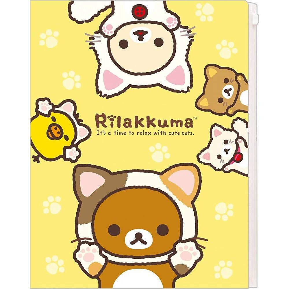 Rilakkuma Clear Holder (6+1 Pocket) Motto Nonbiri Neko | HLJ.com