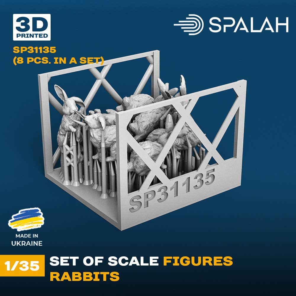 Set of figures ''Rabbits'', (8 psc.) | HLJ.com