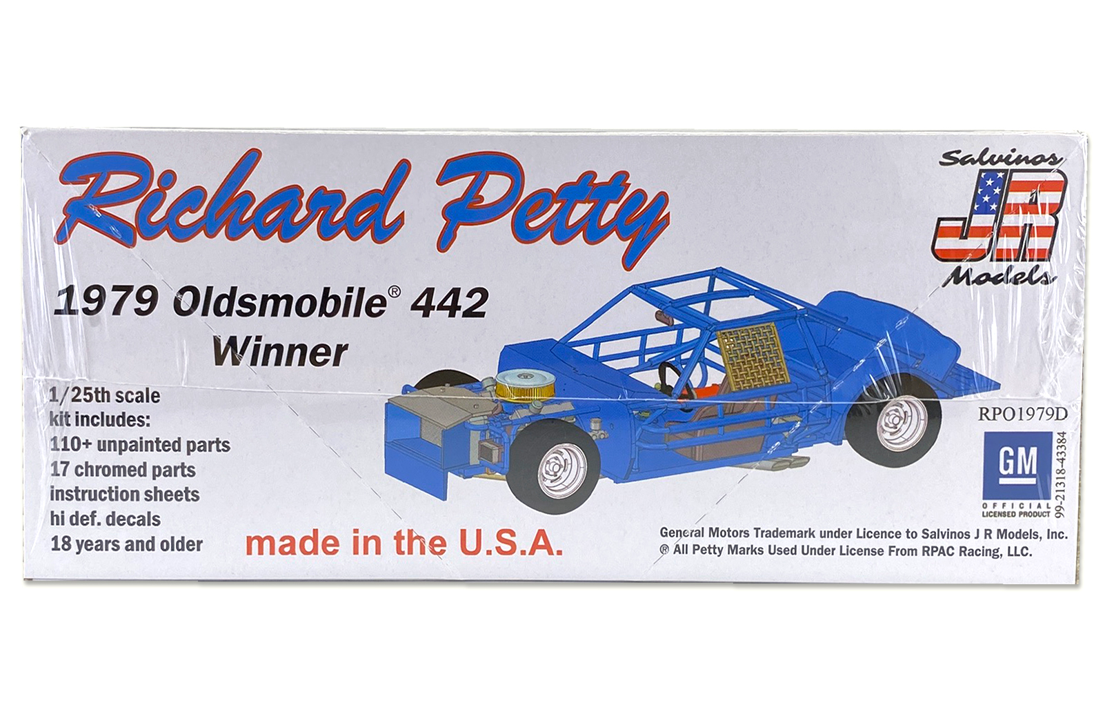 Salvinos J R Richard Petty No.43 Oldsmobile 442 Winner 1979 1:25 Scale Model Kit 