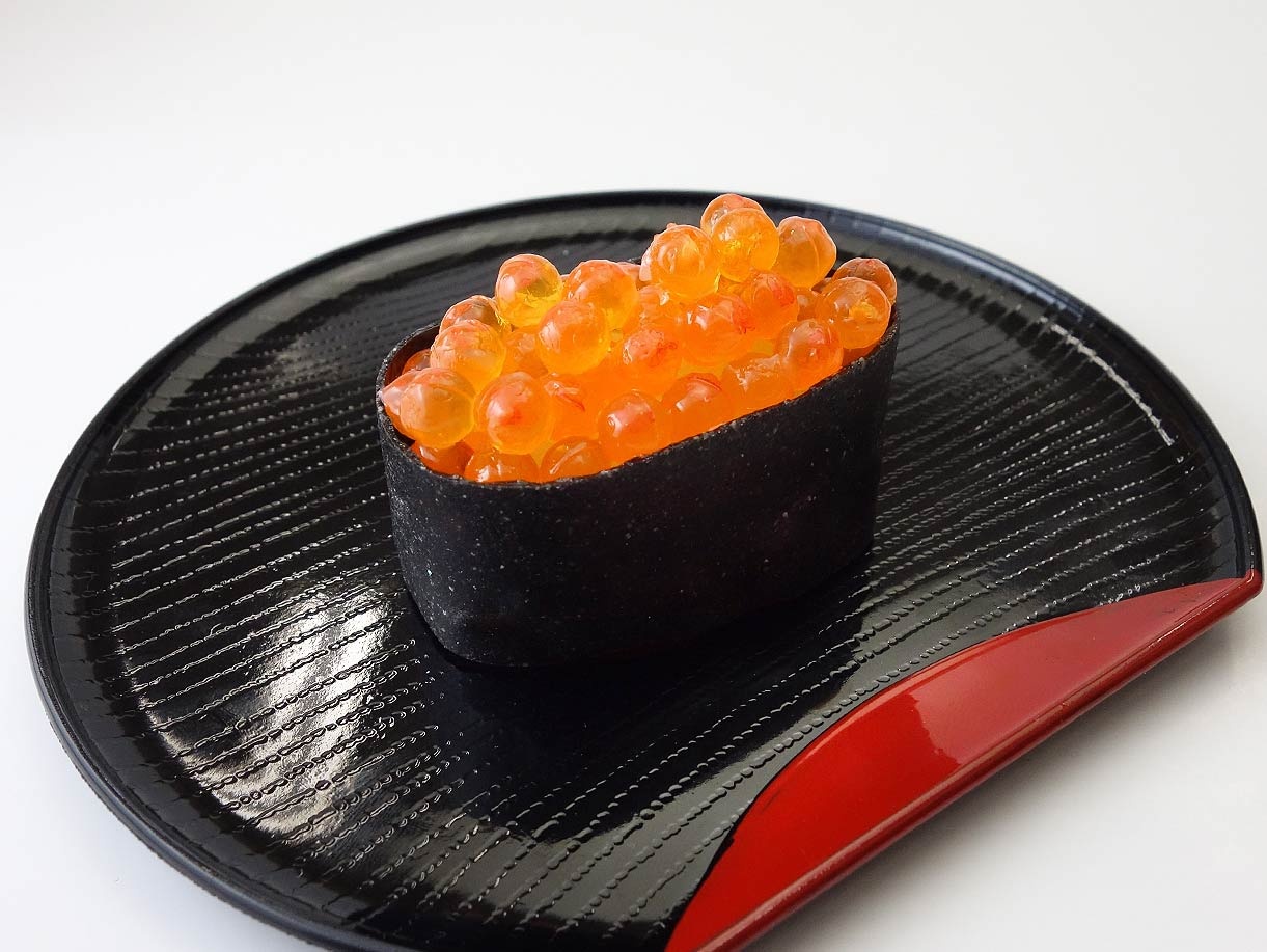 Sushi Food Sample Gunkan Ikura (Salmon Roe)