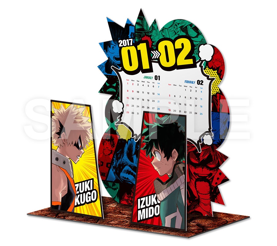 My Hero Academia Comics Calendar 2017 (Desk Diorama)