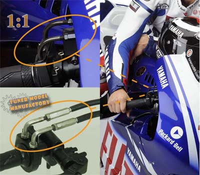 Tuner Model Manufactory T2M 1/12 Cable Tensioner for Motorcycle 