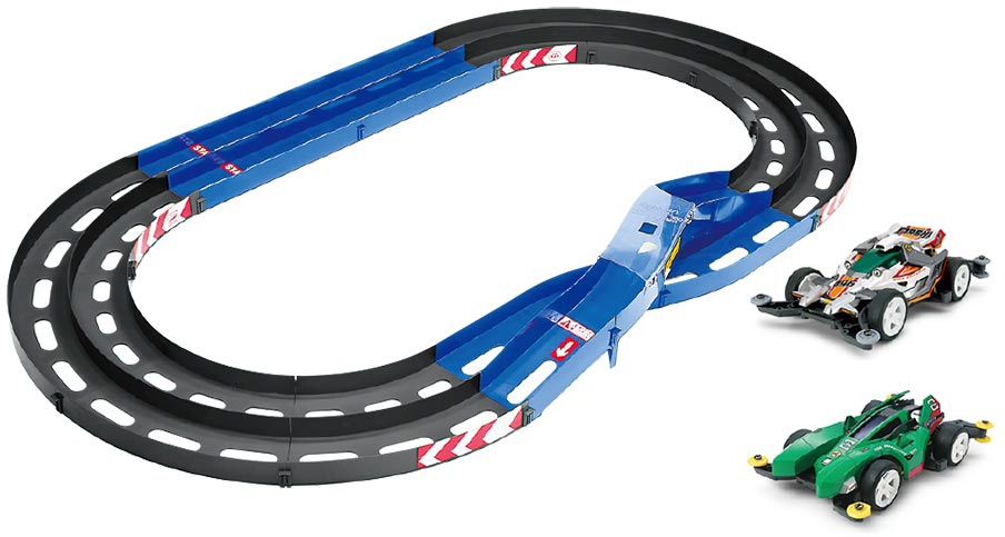 Mini 4WD Oval Home Circuit (Two-Level Lane Change) Plus Rise