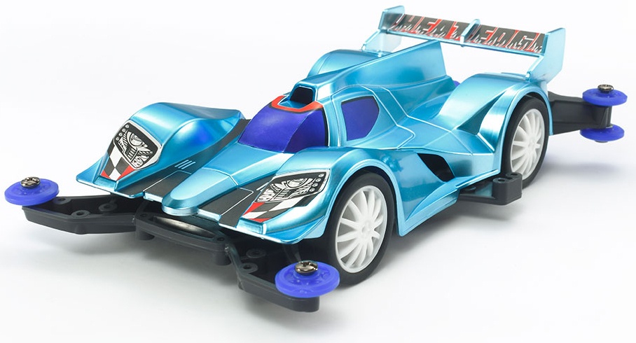 MA Chassis TAMIYA 95416 Mini 4WD HEAT EDGE Semi-Gloss Light Blue Plated Body 