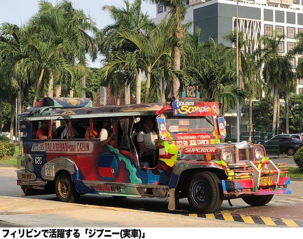 Airbrushed jeepney art featuring evil clowns.