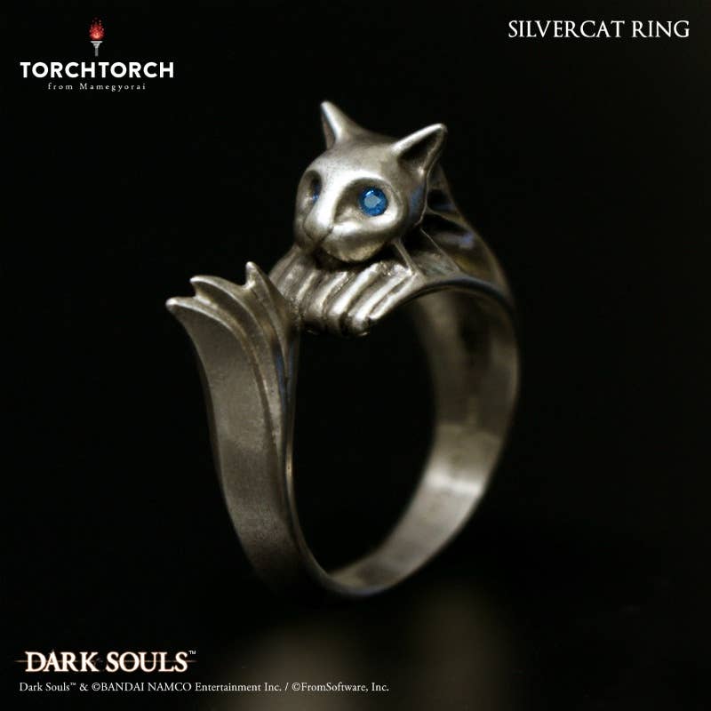 Dark Souls x TORCH TORCH / Ring Collection Silvercat Ring Men's model