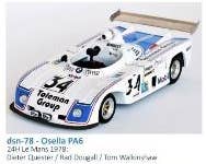 Osella PA6 1978 Le Mans 24 Hours #34 D.Quester/R.Dougall/T Osella PA6 1978 Le Mans 24 Hours #34 D.Quester/R.Dougall/T