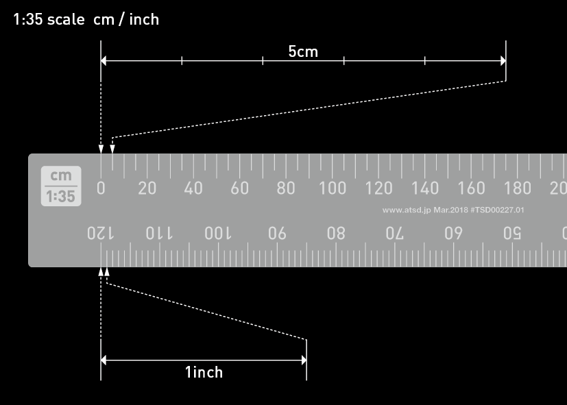 1/35 Scale Wood Ruler-146