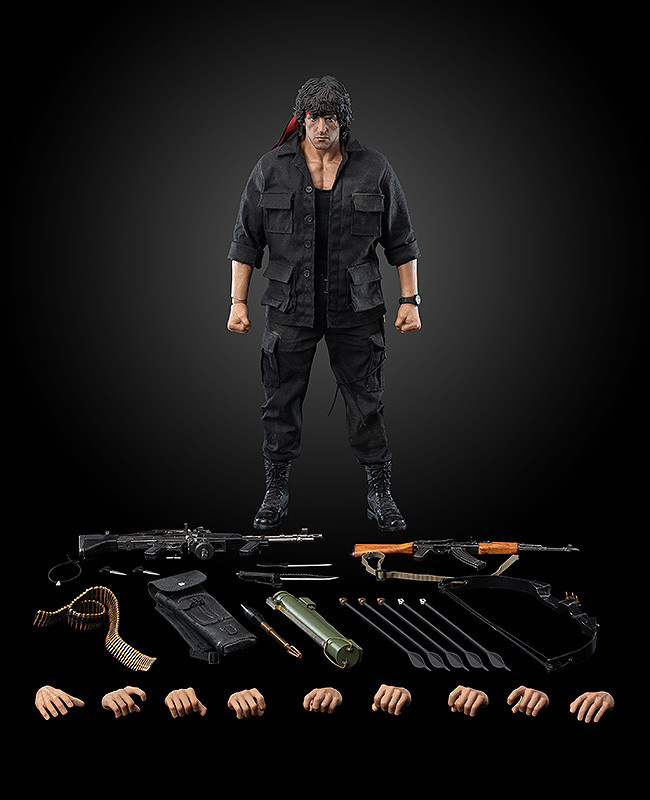 New John Rambo First Blood Fiurge 7” Toy PVC Action Movie Statue Model Doll