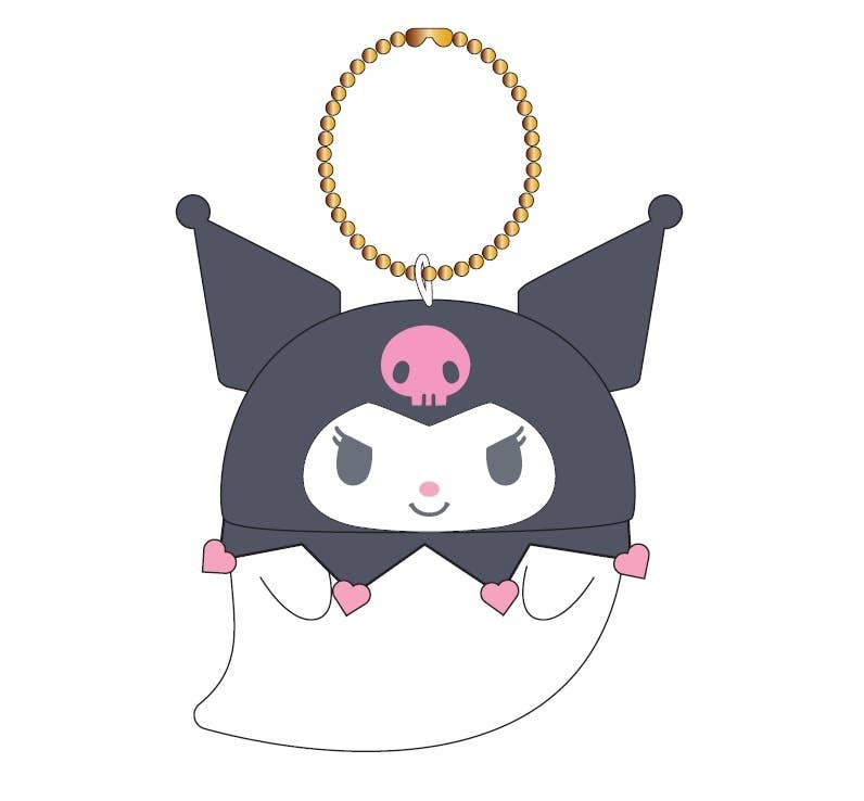 Shaman King x Sanrio characters Hitodama Fluffy Mascot KUROMI