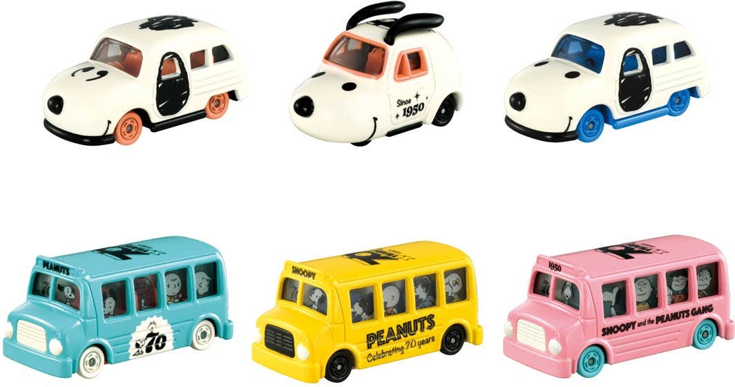 Peanuts 70th Anniversary Dream Tomica Collection: 1Box (6pcs