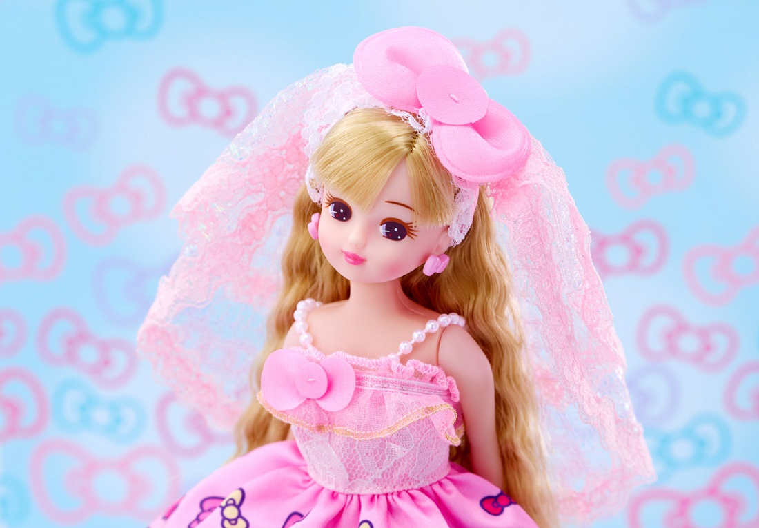 Takara Tomy Licca-chan Doll Hello Kitty Wedding Dress LD-13 Sanrio japan 
