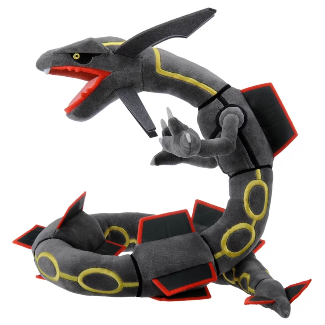 80cm High Quality Cute Rayquaza Plush Toy Shiny Pokemon Black