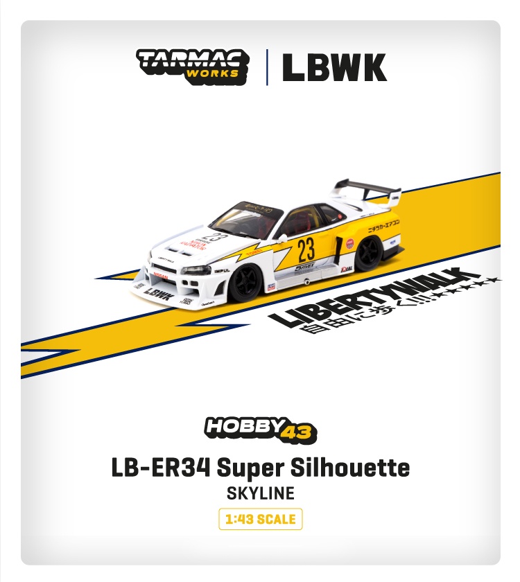 1/43 LB-ER34 Super Silhouette SKYLINE White