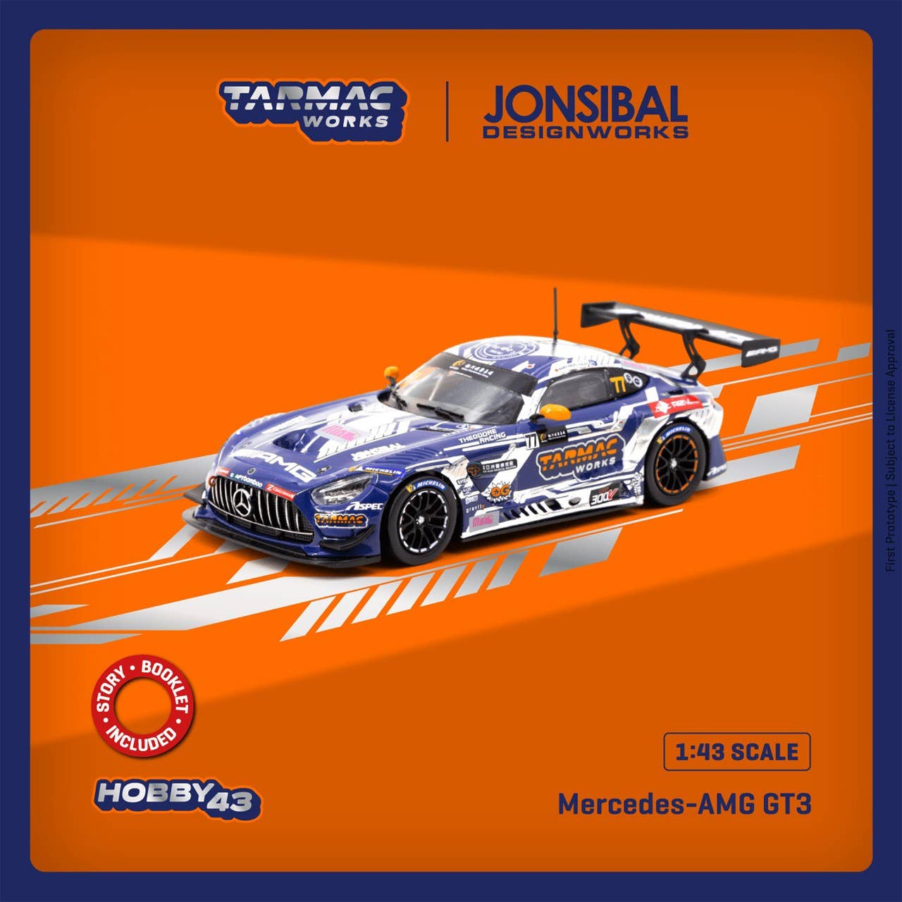 ミニカー　1/43 Mercedes-AMG GT3 Macau GT Cup 2022 Winner Craft-Bamboo Racing [T43-023-22MGP77] 1/43 Tarmac Works Mercedes-AMG GT3 Macau GT Cup 2022 Winner
