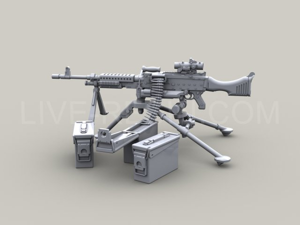 US Army M240B 7.62mm Medium Machine Gun on M122 Tripod | HLJ.com
