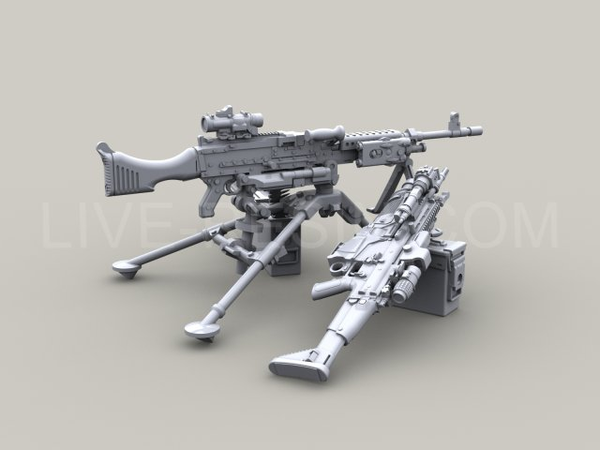 US Army M240B 7.62mm Medium Machine Gun on M122 Tripod | HLJ.com