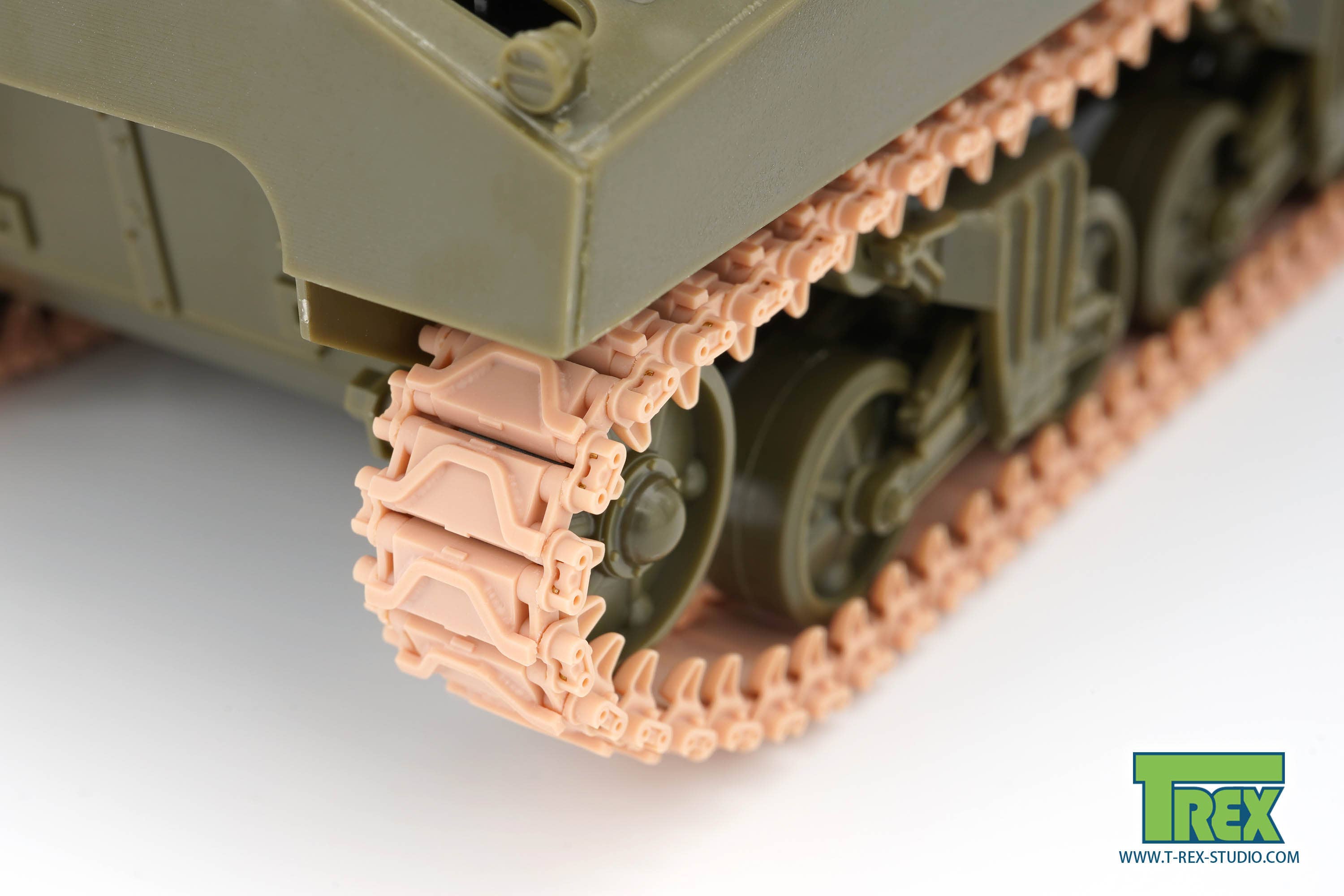 Acemodel 1/35 M51 Super Sherman Tank Metal Track Links With Pins (Lead-Tin Alloy)