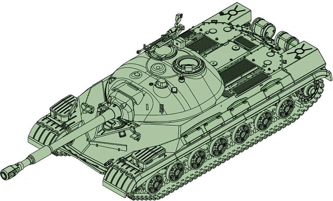 PKTM07153 Trumpeter 1:72 Scale Soviet T-10A Heavy Tank 