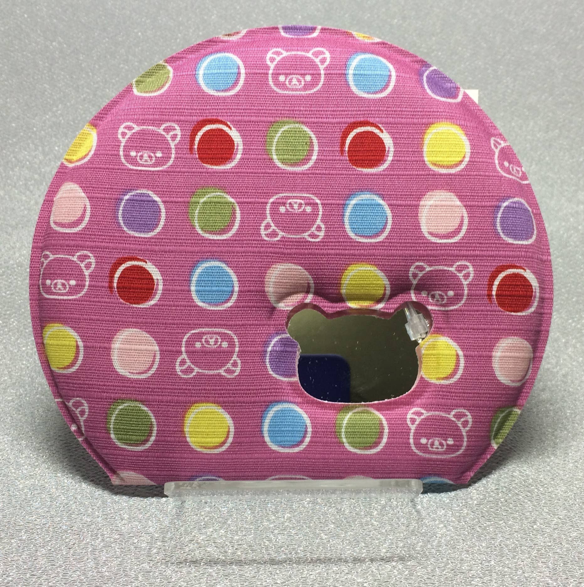 Rilakkuma PolkaDot Pattern / Standing Mirror (Pink)