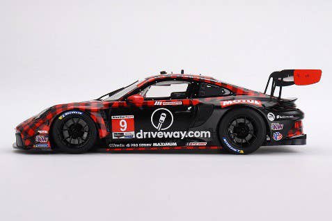 Porsche 911 GT3 R No.77 AO Racing 2025 IMSA Petit Le Mans - Top Speed Resin Model 118 Ts0651