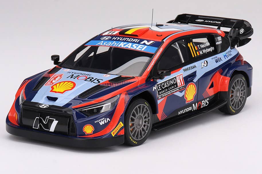 Modèle Réduit Hyundai I20 N Rally1 Vainqueur Monte-Carlo 2024 - 1/64, Tarmac Works