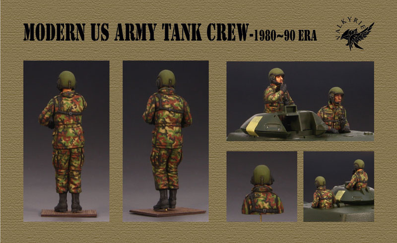 Current USA Tank Crew Set 1980-90S (2 Figures + 1 Bust