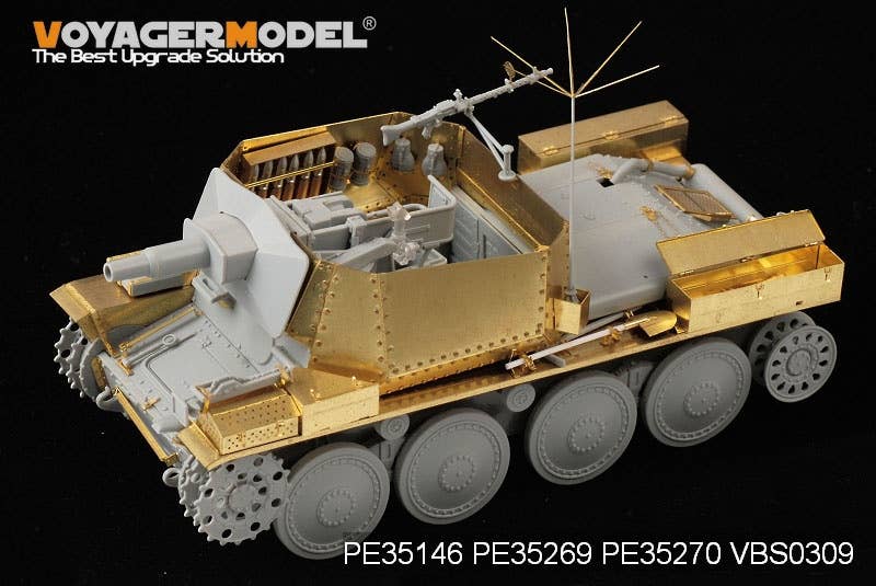 WWII German Aufklarungspanzer 38(t) mit 75mm Kw.K Detail Parts for ...