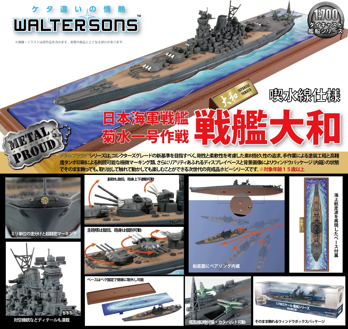 無料クーポン配布 アプリ No. Kikusui Yamato Battleship 1 (Waterline Operation 船・ボート