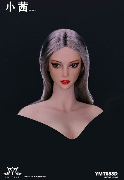 激安挑戦！！ Gaze Oblique D: Head Female / Hair Straight Long Silver Gray その他