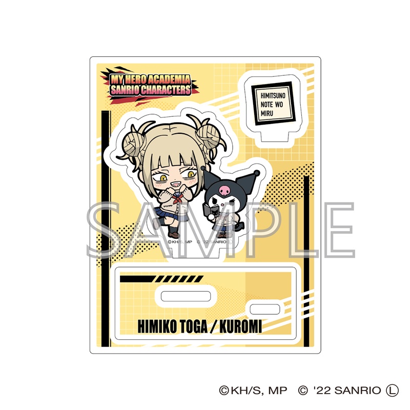 My Hero Academia x Sanrio characters: Acrylic Stand B (Toga, KUROMI ...