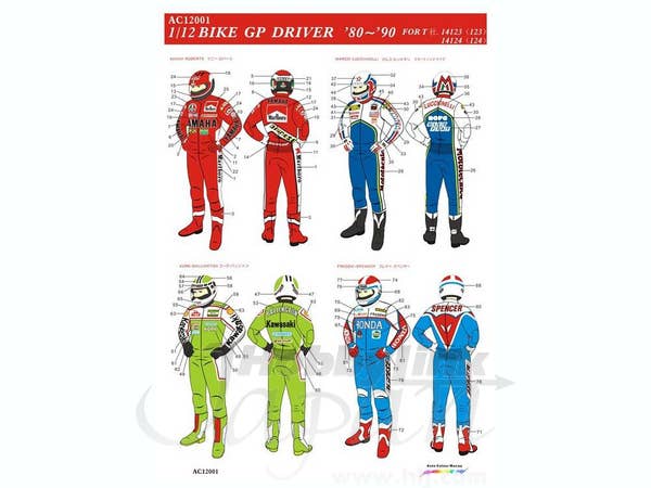 GP Rider Decal Set 1 (Resale Ver.) | HLJ.com