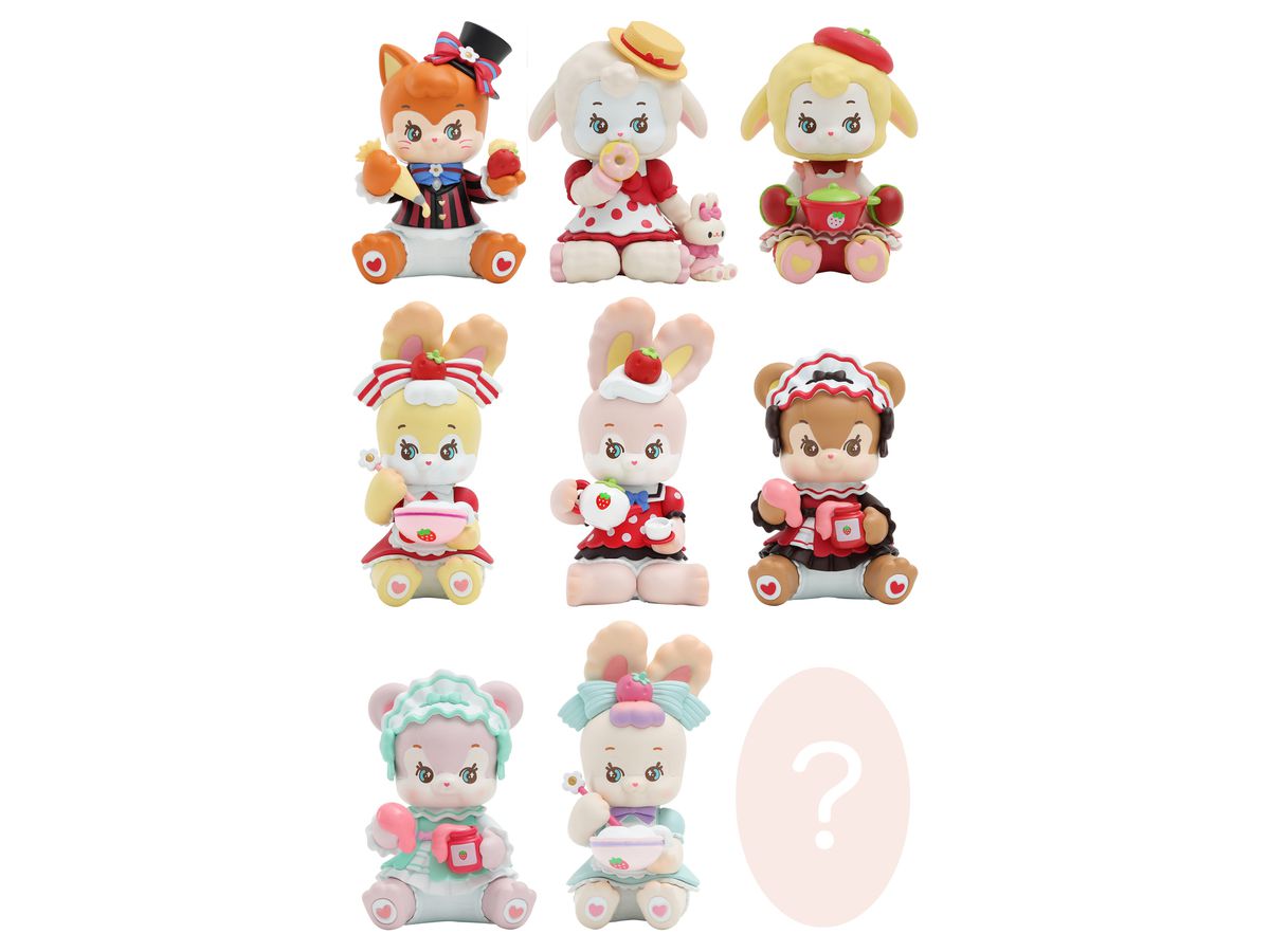 52TOYS CandyBOX Fuwafuwa Strawberry Tea Party Series: 1Box (6pcs)
