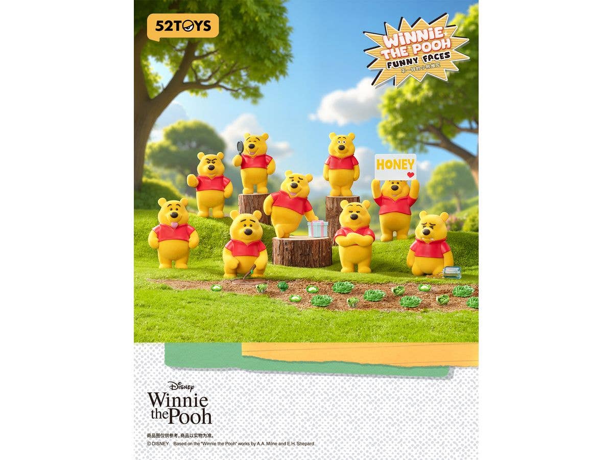 BLINDBOX Winnie the pooh Funny Face 1Box 8pcs