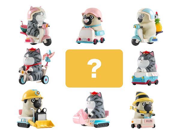 52TOYS CandyBOX Goko Tomoe Black Safe Driving Series: 1Box (8pcs)