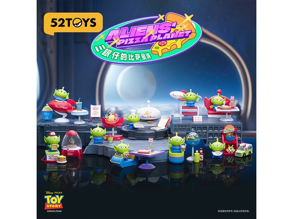 BLINDBOX TOY STORY ALIENS' PIZZA PLANET 1Box 8pcs