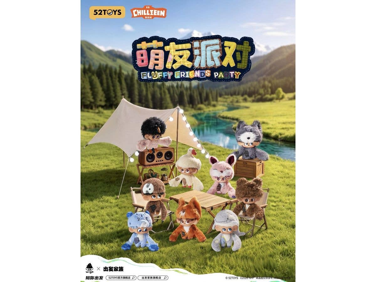 BLINDBOX Wigo Natural High Family - Fluffy Friends Party Vinyl Plush Blind Box 1Box 8pcs