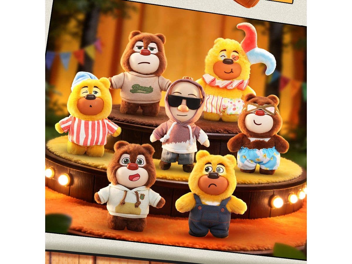 BLINDBOX Boonie Bears FashionWeek Plush Keychain 1Box 6pcs