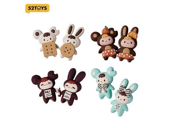 BLINDBOX LITTLE BUNS Melting Together Series - Fridge Magnet 1Box 4pcs