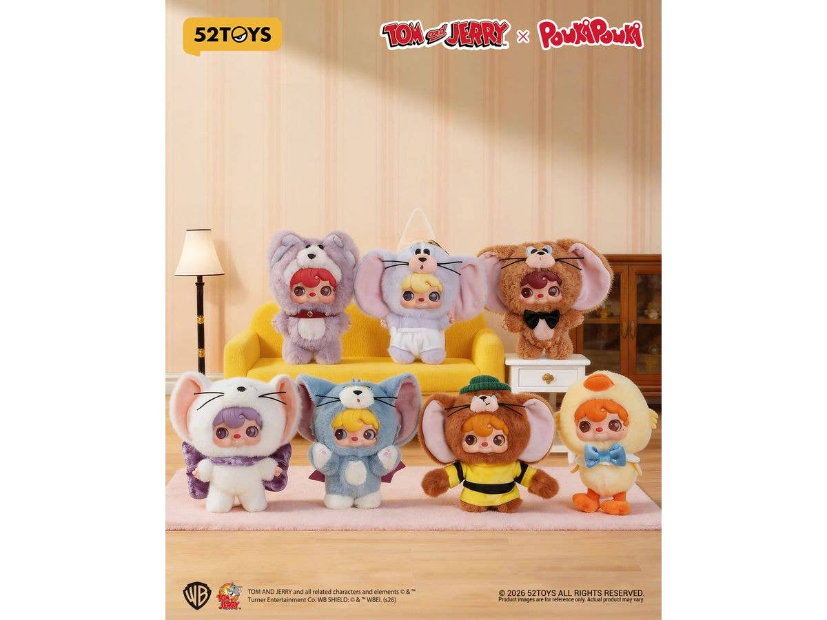 BLINDBOX PoukaPouka x Tom and Jerry U-nique Friend Vinyl Plush: 1Box (6pcs)