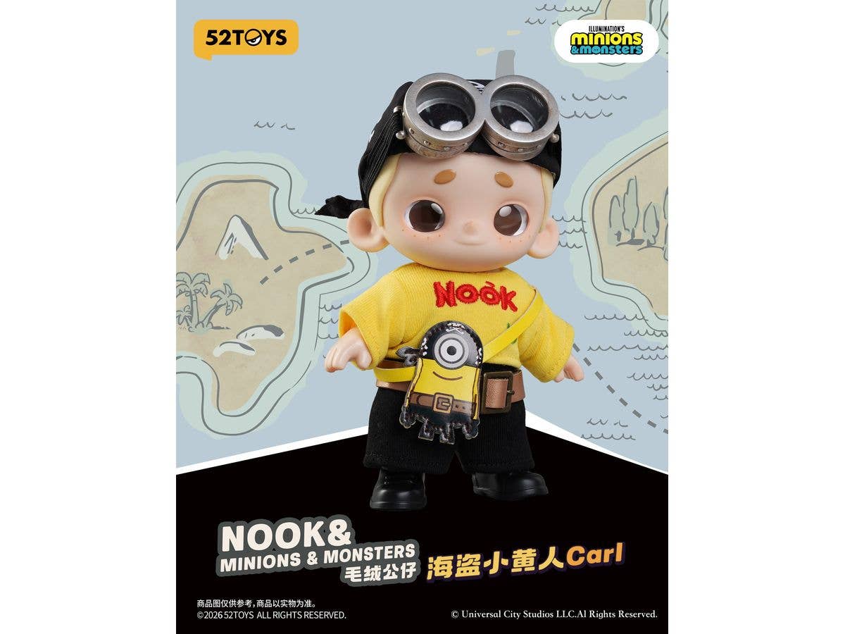 NOOK & Minions & Monsters Plush Figure - Pirate Minion Carl