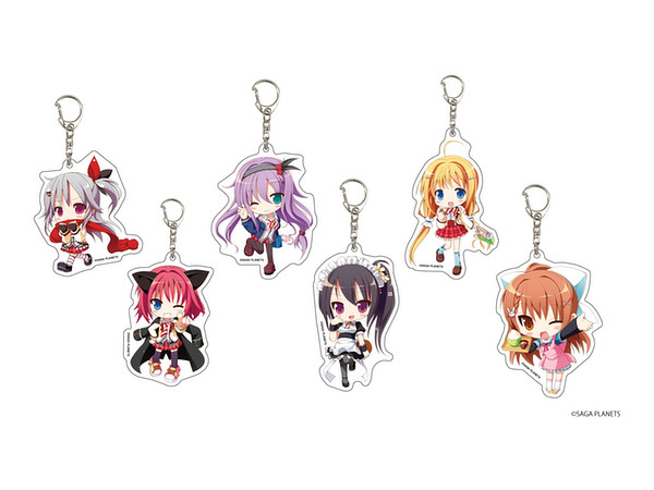 Hanasaki Work Spring! Acrylic Keychain 01: 1Box (6pcs)
