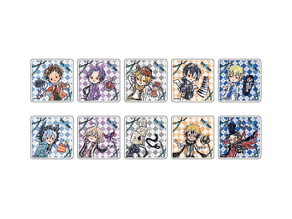 Servamp -Alice in the Garden- Chara Acrylic Badge 01 (GraffArt Design): 1Box (10pcs)