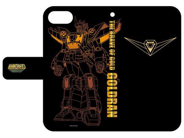 The Brave of Gold Goldran: Notebook Type Smartphone Case (iPhone6/6s/7/8) 01 Goldran