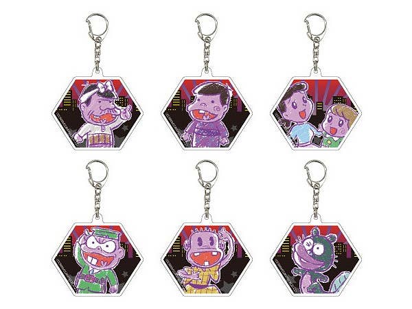 Shinya! Tensai Bakabon Acrylic Keychain Vol.01 (GraffArt): 1Box (6pcs)