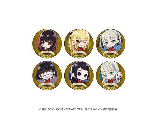 Kakegurui: Can Badge #1 (Mini Chara) 1Box 6pcs
