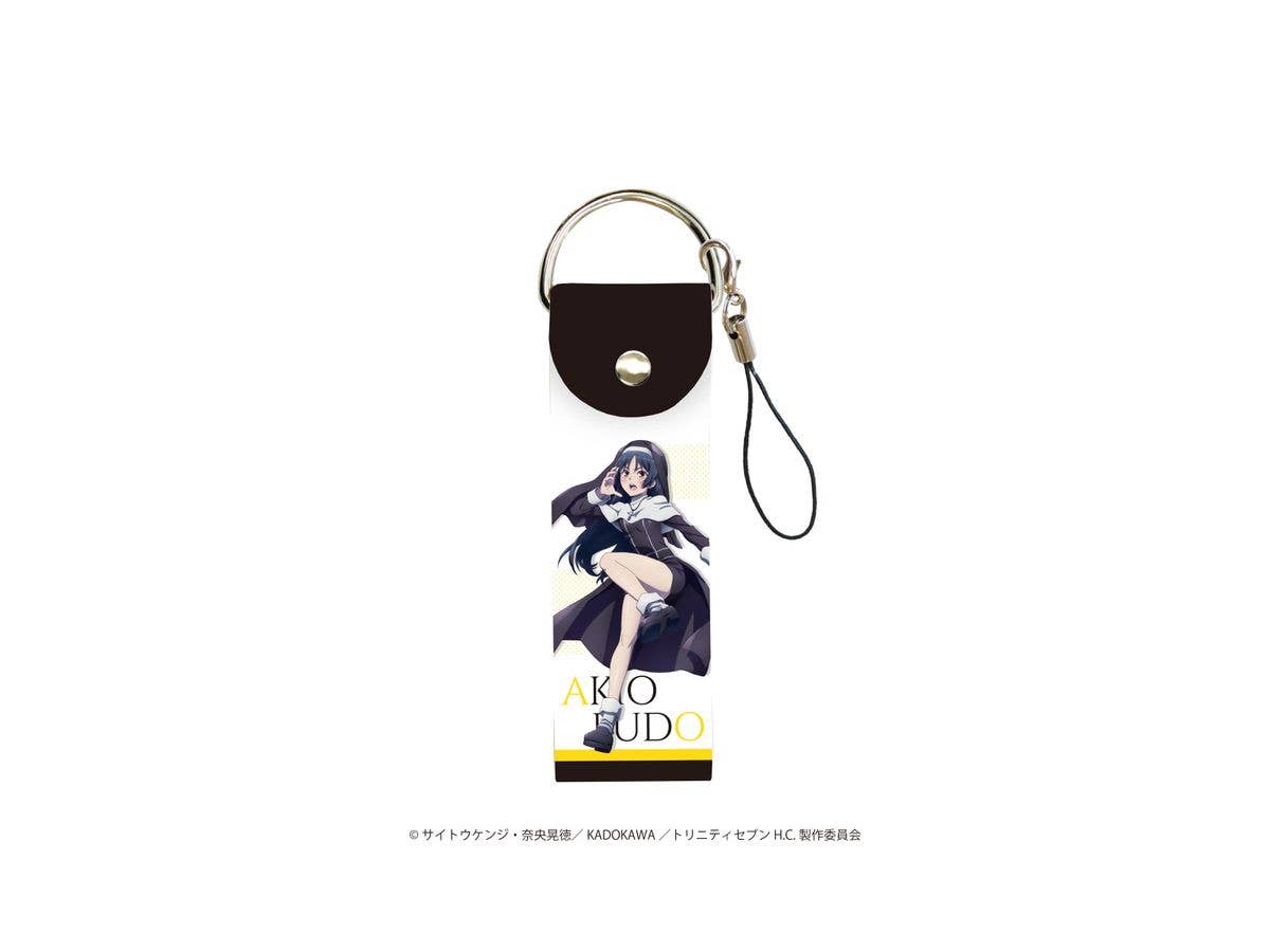Trinity Seven: Heavens Library & Crimson Lord: Big Leather Strap 05: Akio Fudo (Standing Picture & Mini Chara)