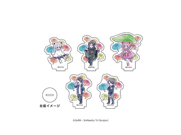 K: Seven Stories: Acrylic Petit Stand Vol.04: Rainy Season Ver. Hakumaitou & Scepter 4 (GraffArt) 1Box (5pcs)
