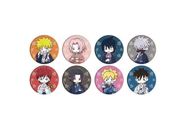 Can Badge Naruto & Boruto 13 Hot Spring Ver. Graphic Art Illustration 1Box 8pcs