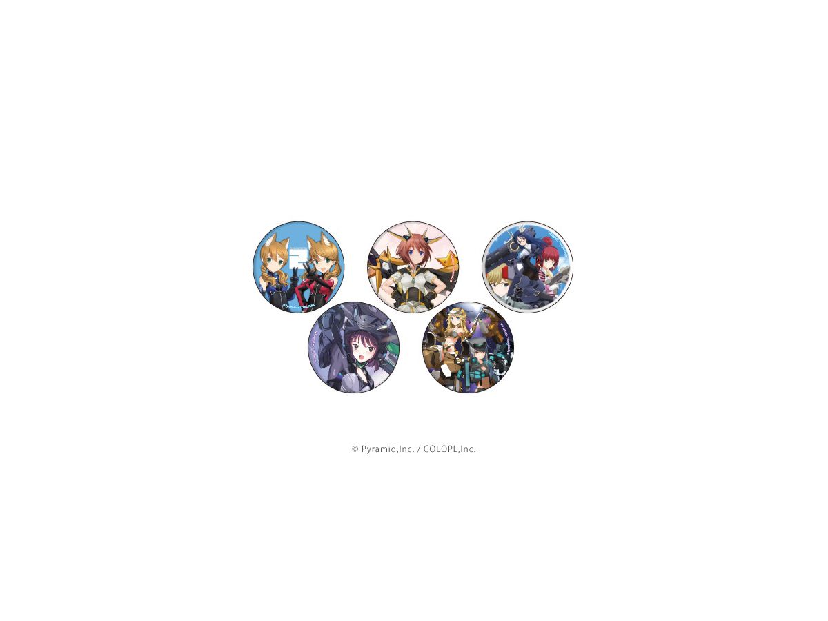 Alice Gear Aegis: Pin Badge 06 2nd Anniversary Illustration Design: 1Box (5pcs)